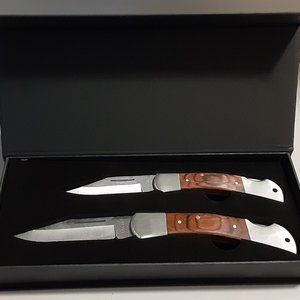 3 piece Lockback Knife Set in Magnetic Gift Box - Gifts for men